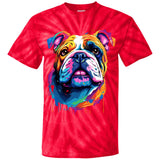 Bulldog Artzy Youth Tie Dye T-Shirt