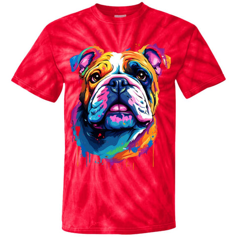 Bulldog Artzy Youth Tie Dye T-Shirt
