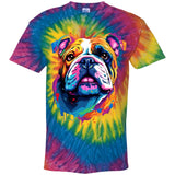 Bulldog Artzy Youth Tie Dye T-Shirt