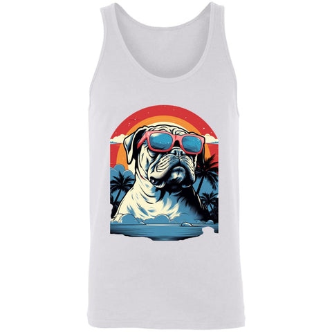 Summertime Bulldog Unisex Tank