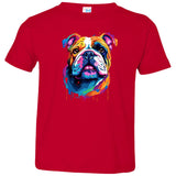 Bulldog Artzy Toddler Jersey T-Shirt