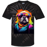 Bulldog Glow Youth Tie Dye T-Shirt