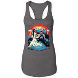 Summertime Bulldog Ladies Ideal Racerback Tank