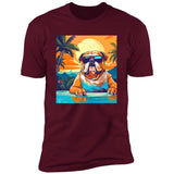 Bulldog Aloha Premium Short Sleeve T-Shirt
