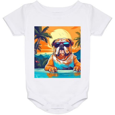 Bulldog Aloha Baby Onesie 24 Month