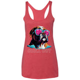 Bulldog Chilly Ladies' Triblend Racerback Tank