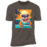 Bulldog Aloha Premium Short Sleeve T-Shirt