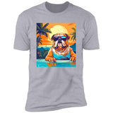 Bulldog Aloha Premium Short Sleeve T-Shirt
