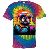 Bulldog Glow Youth Tie Dye T-Shirt