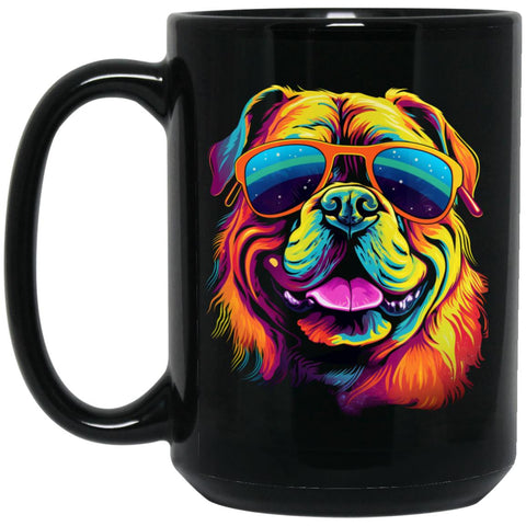 Bulldog Rupart 15 oz. Black Mug