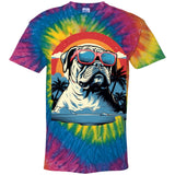 Summertime Bulldog Youth Tie Dye T-Shirt