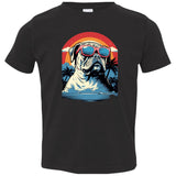Summertime Bulldog Toddler Jersey T-Shirt
