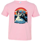 Summertime Bulldog Toddler Jersey T-Shirt