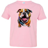 Bulldog Cheesy Toddler Jersey T-Shirt