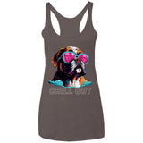 Bulldog Chilly Ladies' Triblend Racerback Tank