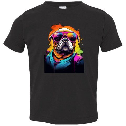 Bulldog Glow Toddler Jersey T-Shirt