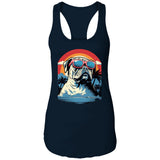 Summertime Bulldog Ladies Ideal Racerback Tank
