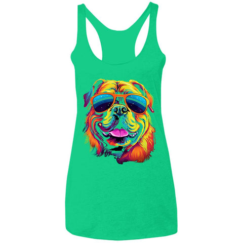 Bulldog Rupart Ladies' Triblend Racerback Tank