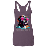Bulldog Chilly Ladies' Triblend Racerback Tank