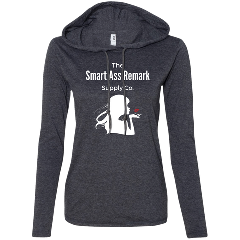 Smart A Ladies LS T-Shirt Hoodie