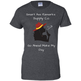 Smart Cowgirl Wht Ladies 100% Cotton T-Shirt