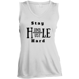 Hustle Ladies Sleeveless Moisture Absorbing V-Neck