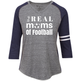 Real Football Moms Ladies' Vintage V-neck T-Shirt