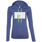 Soccer Ladies LS T-Shirt Hoodie