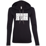 Soccer Ladies LS T-Shirt Hoodie