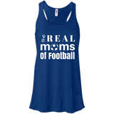 Real Football Moms Flowy Racerback Tank