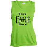 Hustle Ladies Sleeveless Moisture Absorbing V-Neck