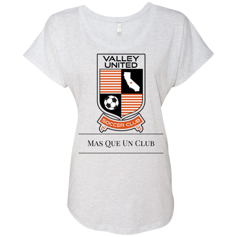 Valley United Mas Que Un Club Ladies Triblend Dolman Sleeve