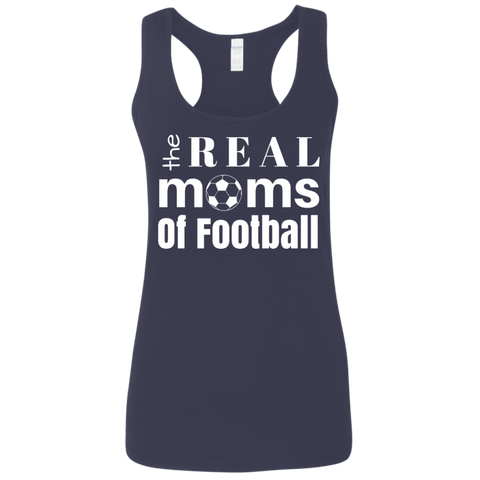 Real Moms of Soccer Ladies' Softstyle Racerback