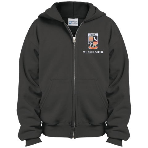 Valley United Youth Embroidered Full Zip Hoodie