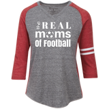 Real Football Moms Ladies' Vintage V-neck T-Shirt