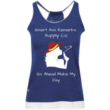Smart A Make My Day Juniors' Vintage Heathered Tank