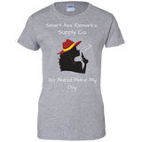 Smart Cowgirl Wht Ladies 100% Cotton T-Shirt