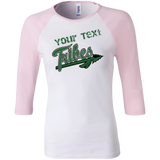 Tribes Customizable Junior's 100% Cotton 3/4 Sleeve Baseball T