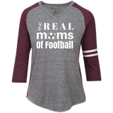 Real Football Moms Ladies' Vintage V-neck T-Shirt