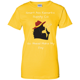 Smart Cowgirl Wht Ladies 100% Cotton T-Shirt