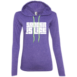 Soccer Ladies LS T-Shirt Hoodie