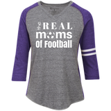 Real Football Moms Ladies' Vintage V-neck T-Shirt