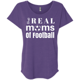 Real Football Moms Ladies' Triblend Dolman Sleeve