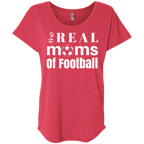 Real Football Moms Ladies' Triblend Dolman Sleeve