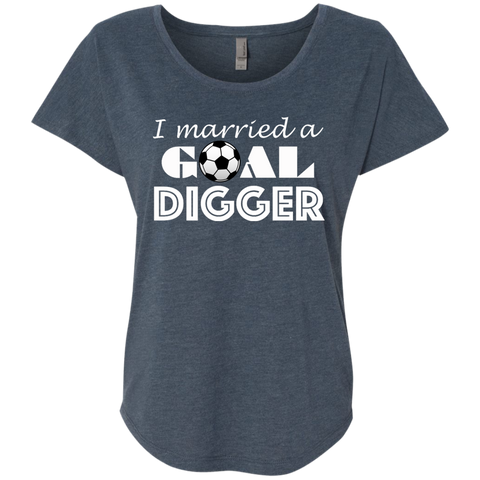 Goal Digger Ladies Triblend Dolman Sleeve