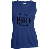 Hustle Ladies Sleeveless Moisture Absorbing V-Neck