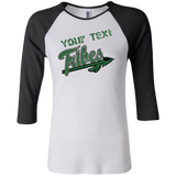 Tribes Customizable Junior's 100% Cotton 3/4 Sleeve Baseball T