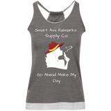 Smart A Make My Day Juniors' Vintage Heathered Tank