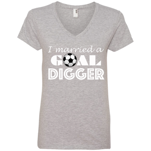 Goal Digger Ladies V-Neck Tee