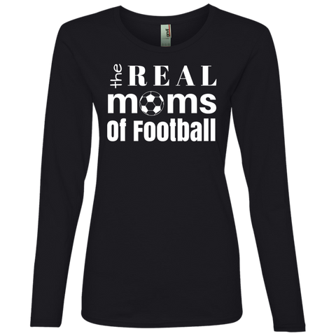 Real Football Moms Ladies' Lightweight LS T-Shirt